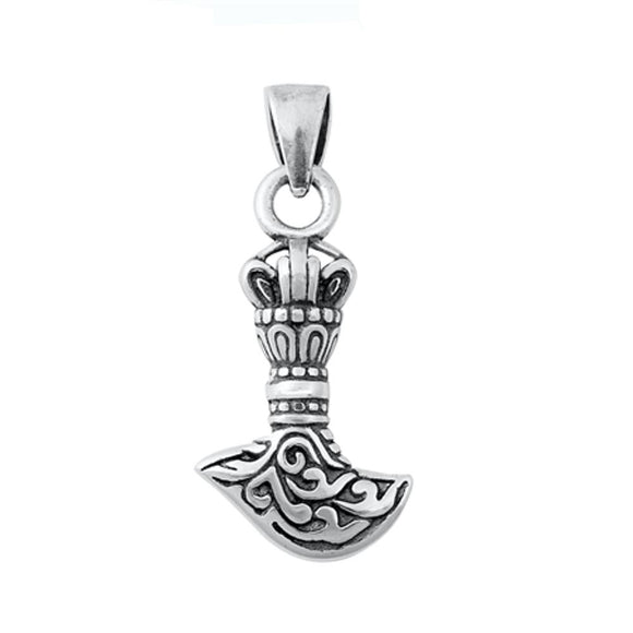 Sterling Silver Native American Tribal Pendant Swirl Print Elegant Charm 925 New