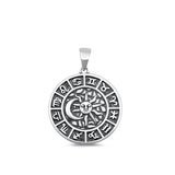 Sterling Silver Wholesale Astrological Zodiac Signs Chart Pendant Charm 925 New