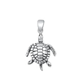 Sterling Silver Fashion Sea Turtle Pendant Beach Ocean Animal Charm 925 New