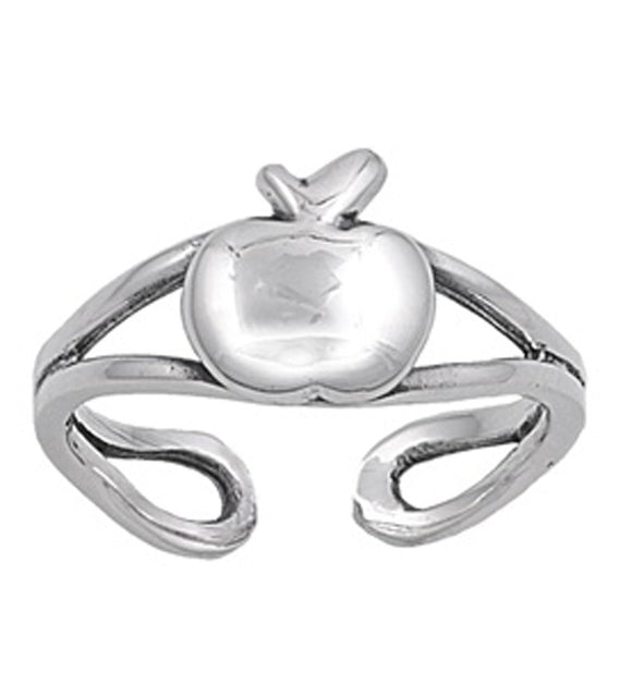 Apple .925 Sterling Silver Toe Ring